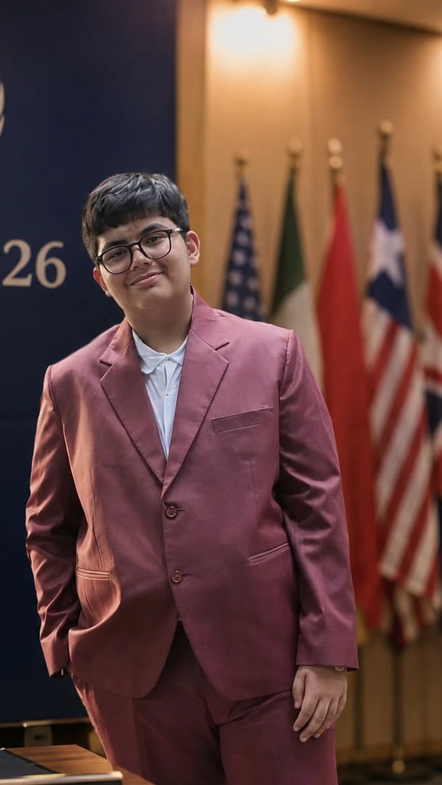Marm at a Model United Nations conference