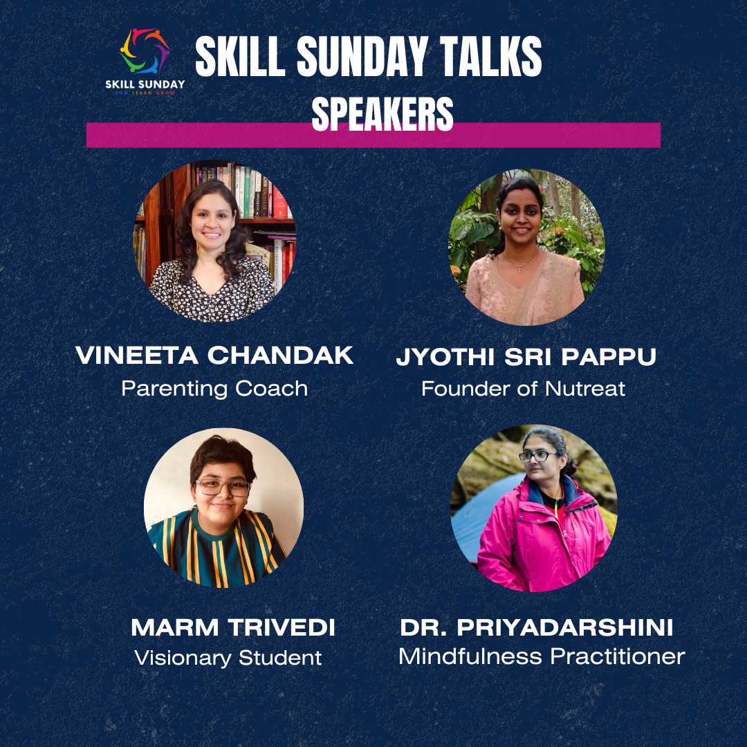 Skill Sunday Talks speaker panel featuring Marm